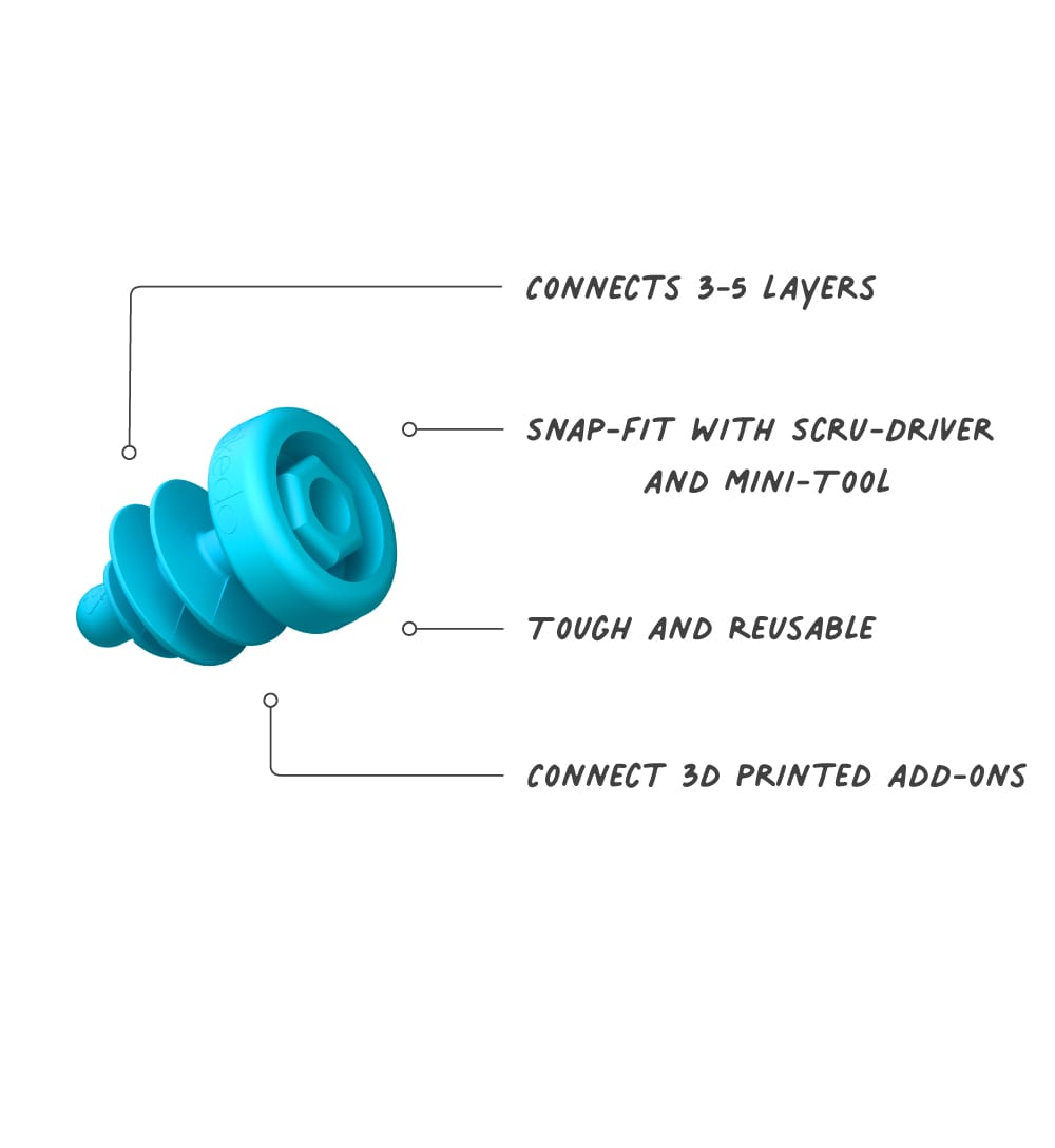 Makedo Scru+ features in detail