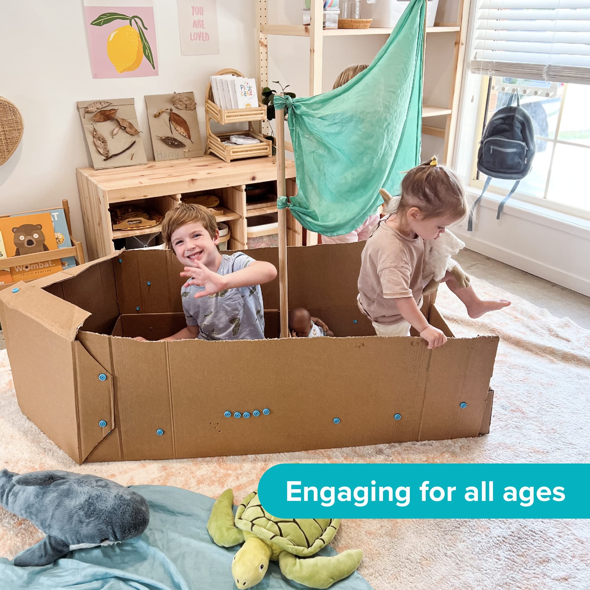Makedo Discover Kit  Cardboard design, Cardboard forts, Activities for kids