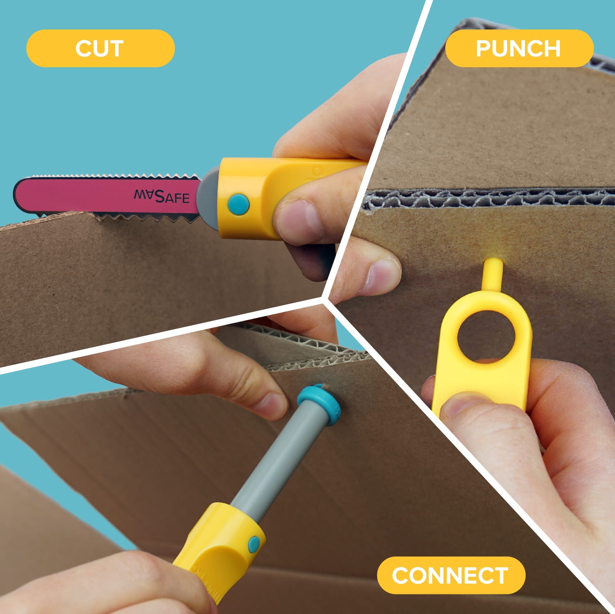 EXPLORE Cardboard Construction Kit by Makedo USA – Mochi Kids
